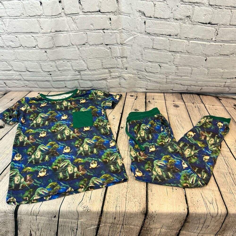 A Tale of Six Dinosaur Pattern Bamboo Jogger Set